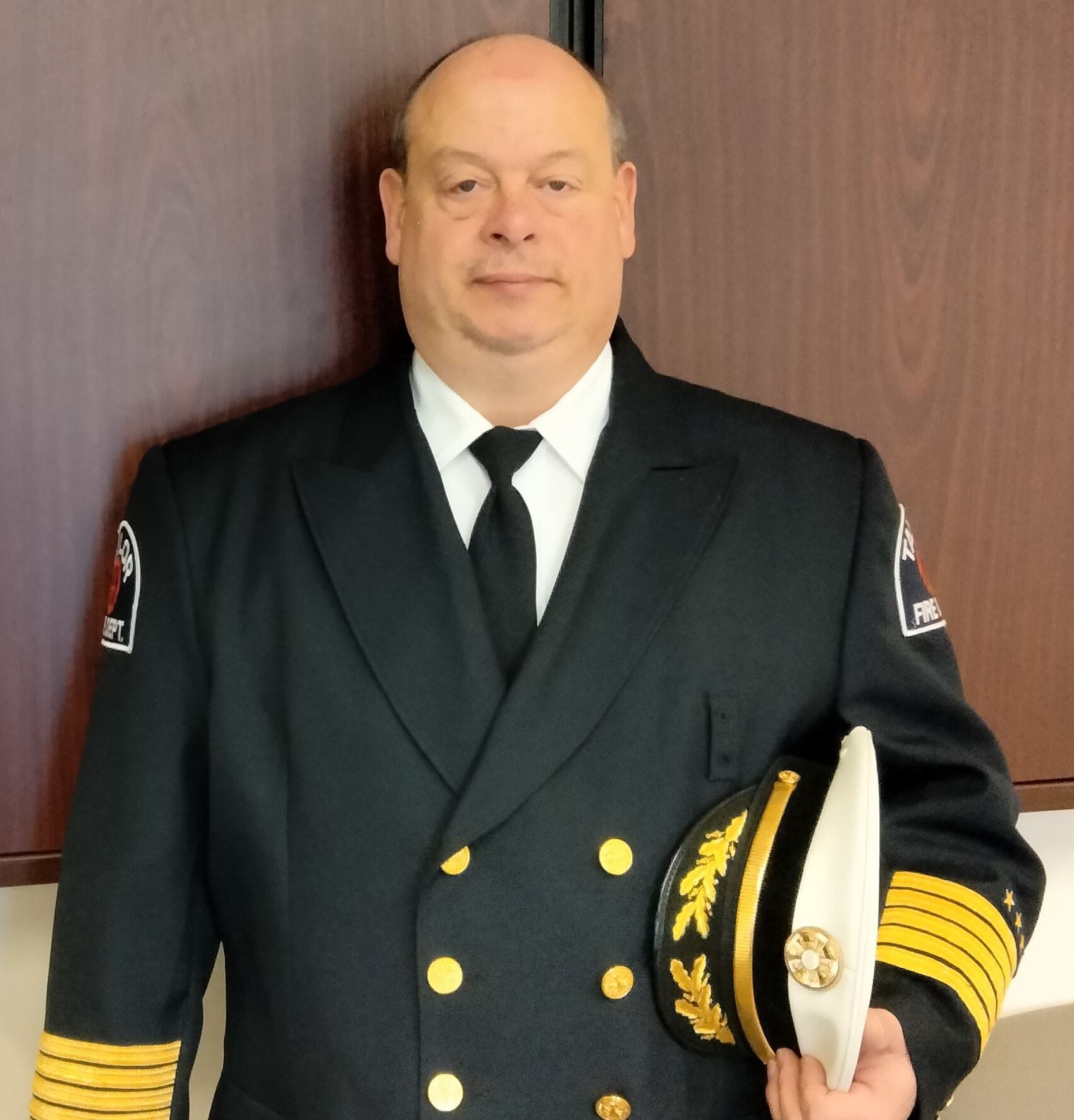 Professional Photo of Fire Chief Portis in 2022.