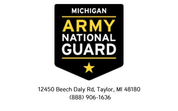 Michigan Army Guard Logo. 