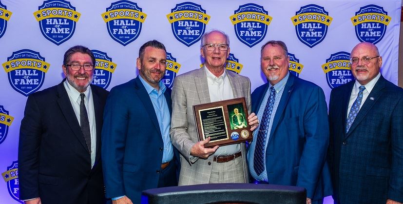 Scuttle's award group photo. 