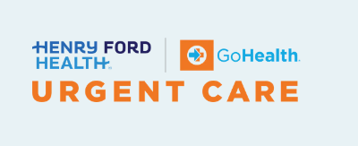 Henry Ford Health. Go health Urgent Care Logo. 